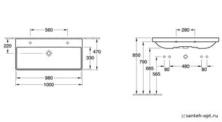 Раковина Villeroy & Boch Avento 4156A501, альпийский белый