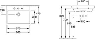 Раковина Villeroy&Boch Avento 415860R1
